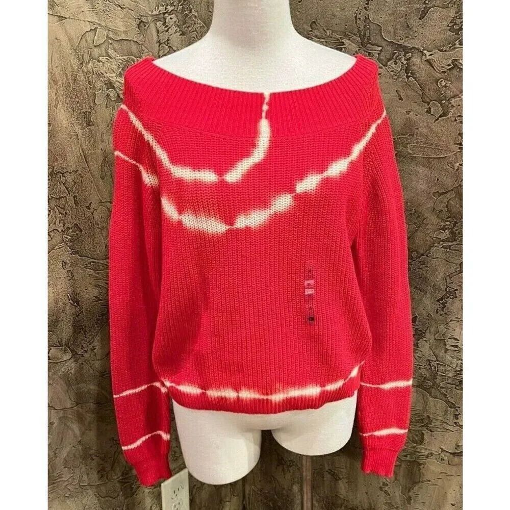 Gilded Intent from The Buckle Long Sleeve Pullover off shoulder Sweater Size XS